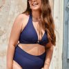 Wholesale * Summer Dreaming Halter Bralette & Overlapped Plus Size Bikini Set Official