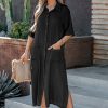 New * Love Story Button Cover-Up Shirt Dress Cheap