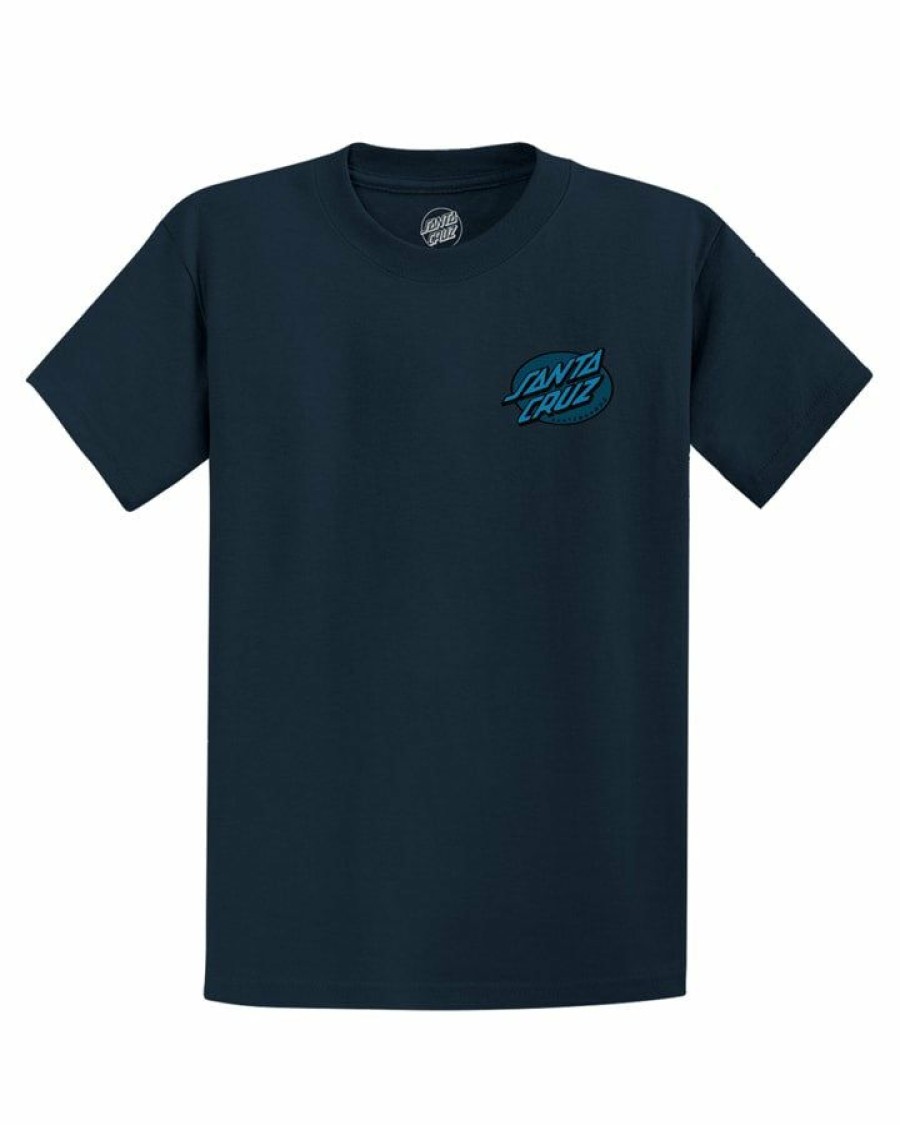 Online * Santa Cruz Street Creep Hand Short Sleeve Tee Limit Offer Navy