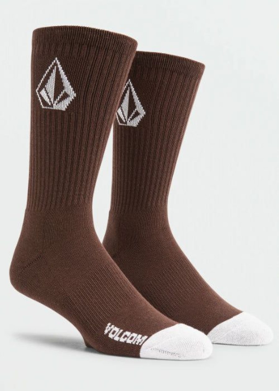 Best * Volcom Full Stone Sock 3Pk (Mahogany) High Quality