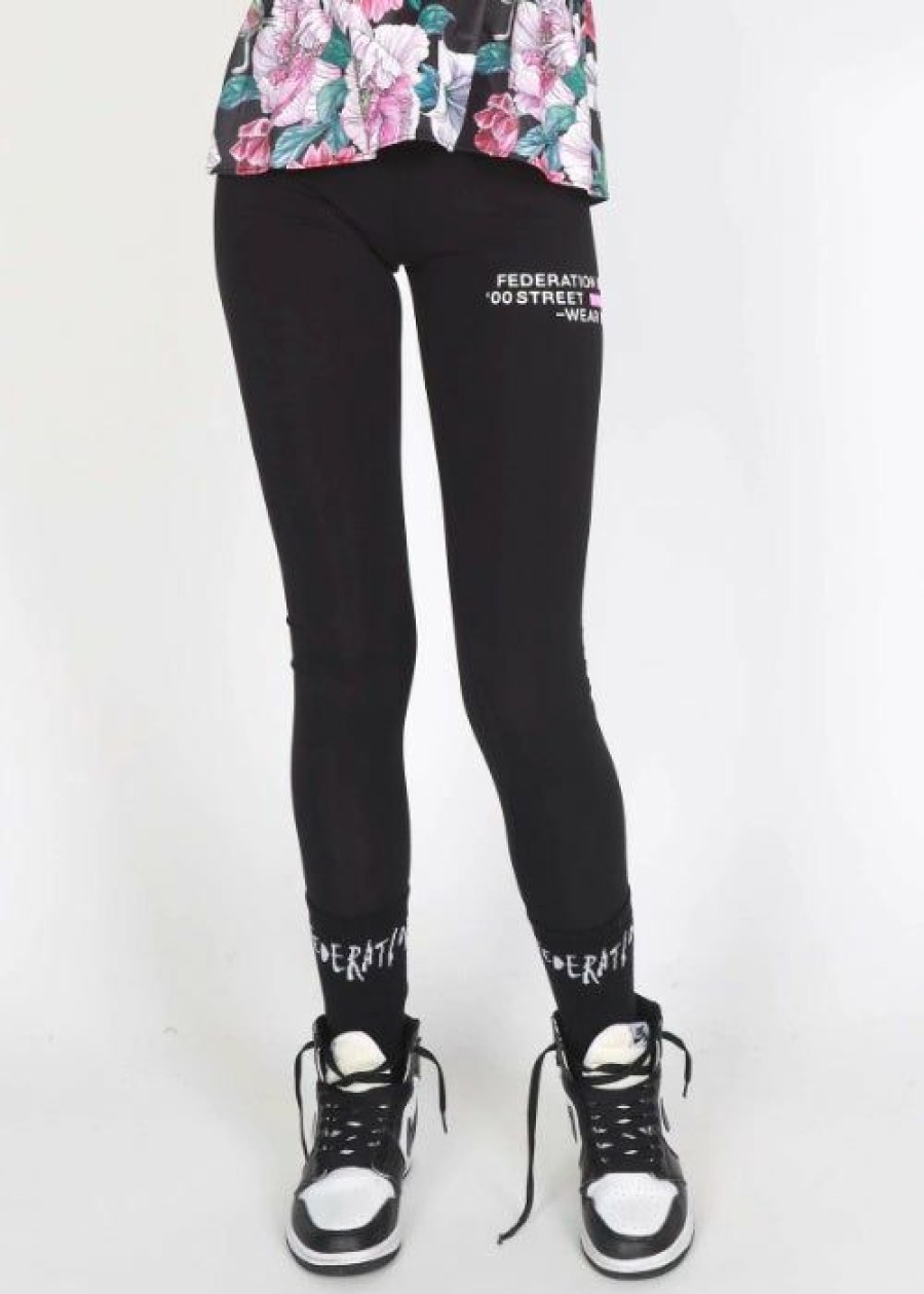 Wholesale * Federation Play Legging Towers Best Guaranteed Black