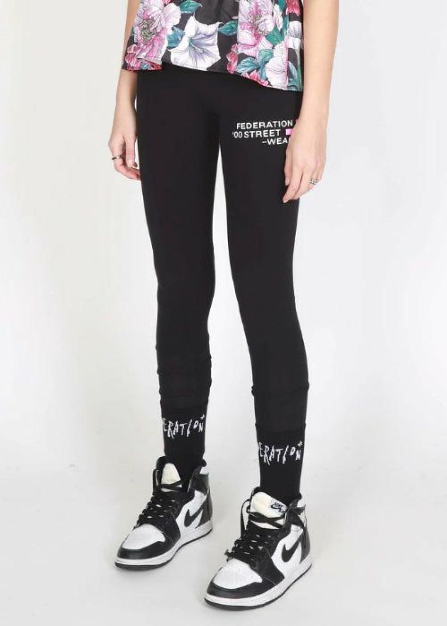 Wholesale * Federation Play Legging Towers Best Guaranteed Black