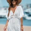 New * Tassel Tie Cover-Up Mini Dress Flash Sale