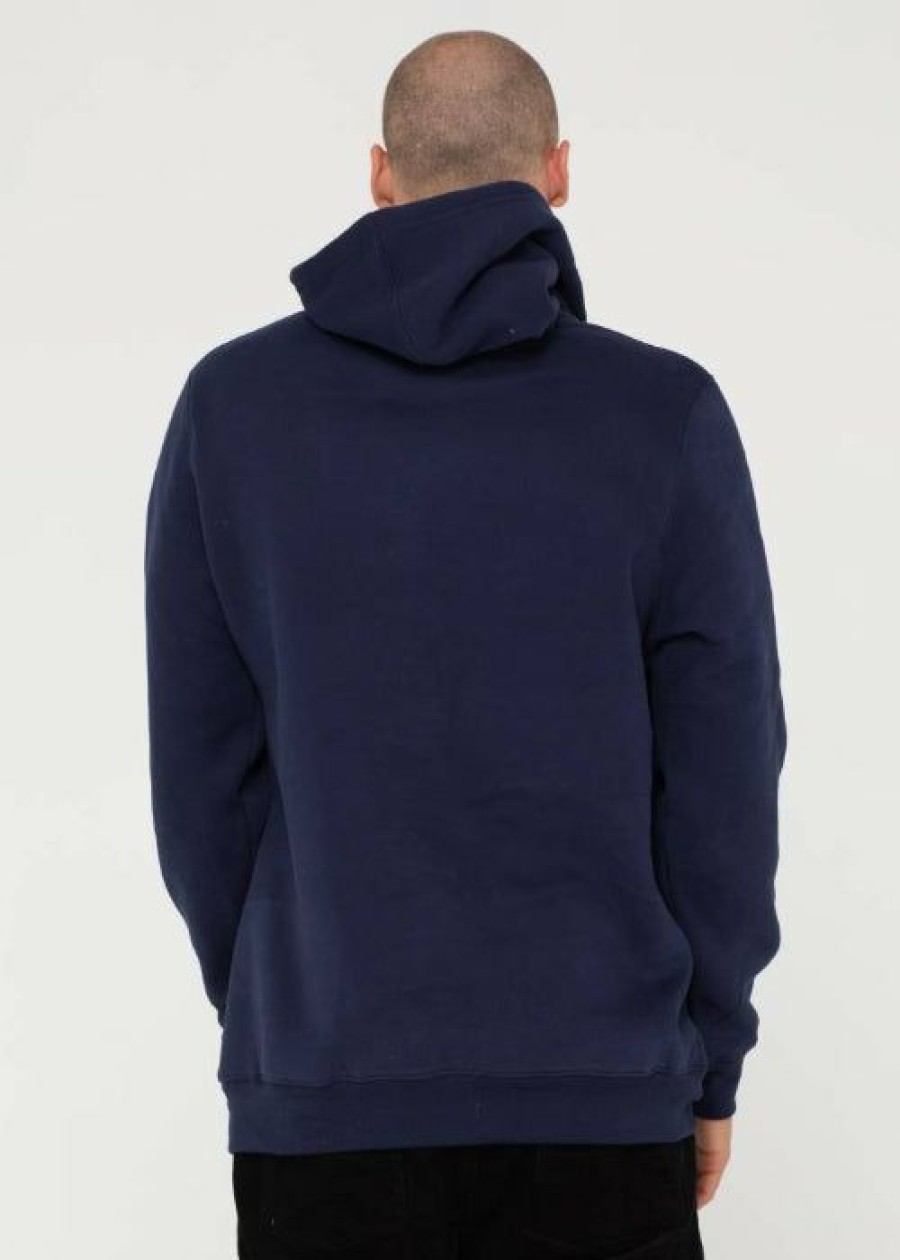 Clearance * Rusty Short Cut Hooded Fleece Flash Sale Navy Blue