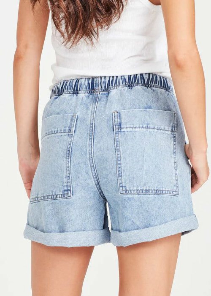 New * Junkfood Mabel Shorts Cheap Blue