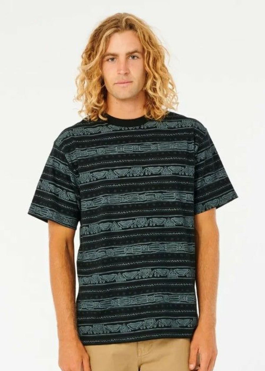 New * Rip Curl Archive Lost Tracks Tee Exclusive Black