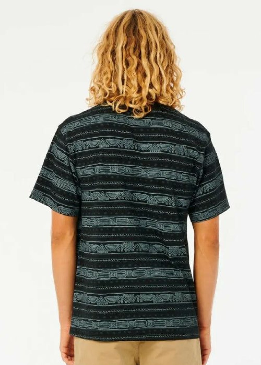 New * Rip Curl Archive Lost Tracks Tee Exclusive Black