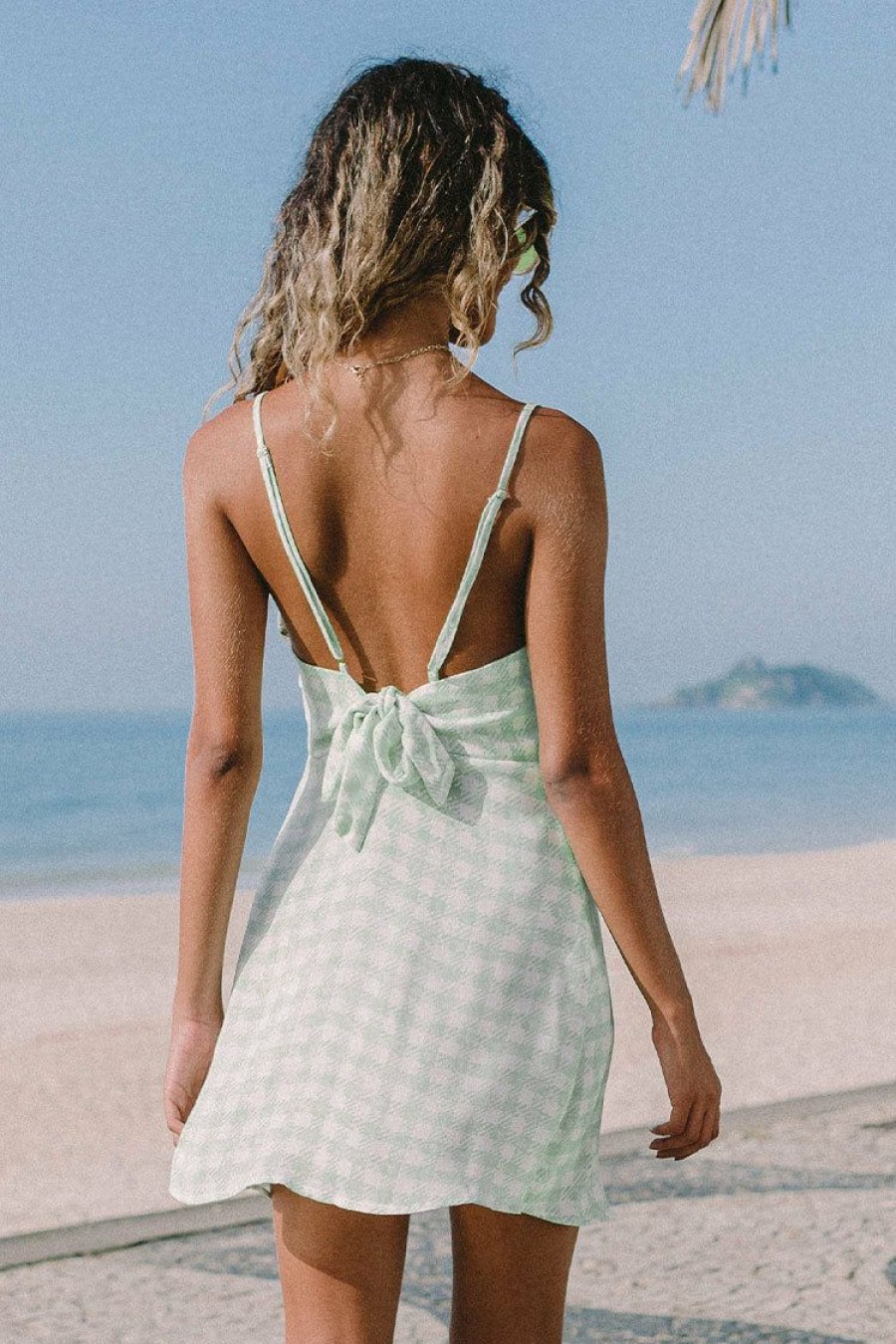 Best * Haven Scoop Gingham Slip Dress Popular