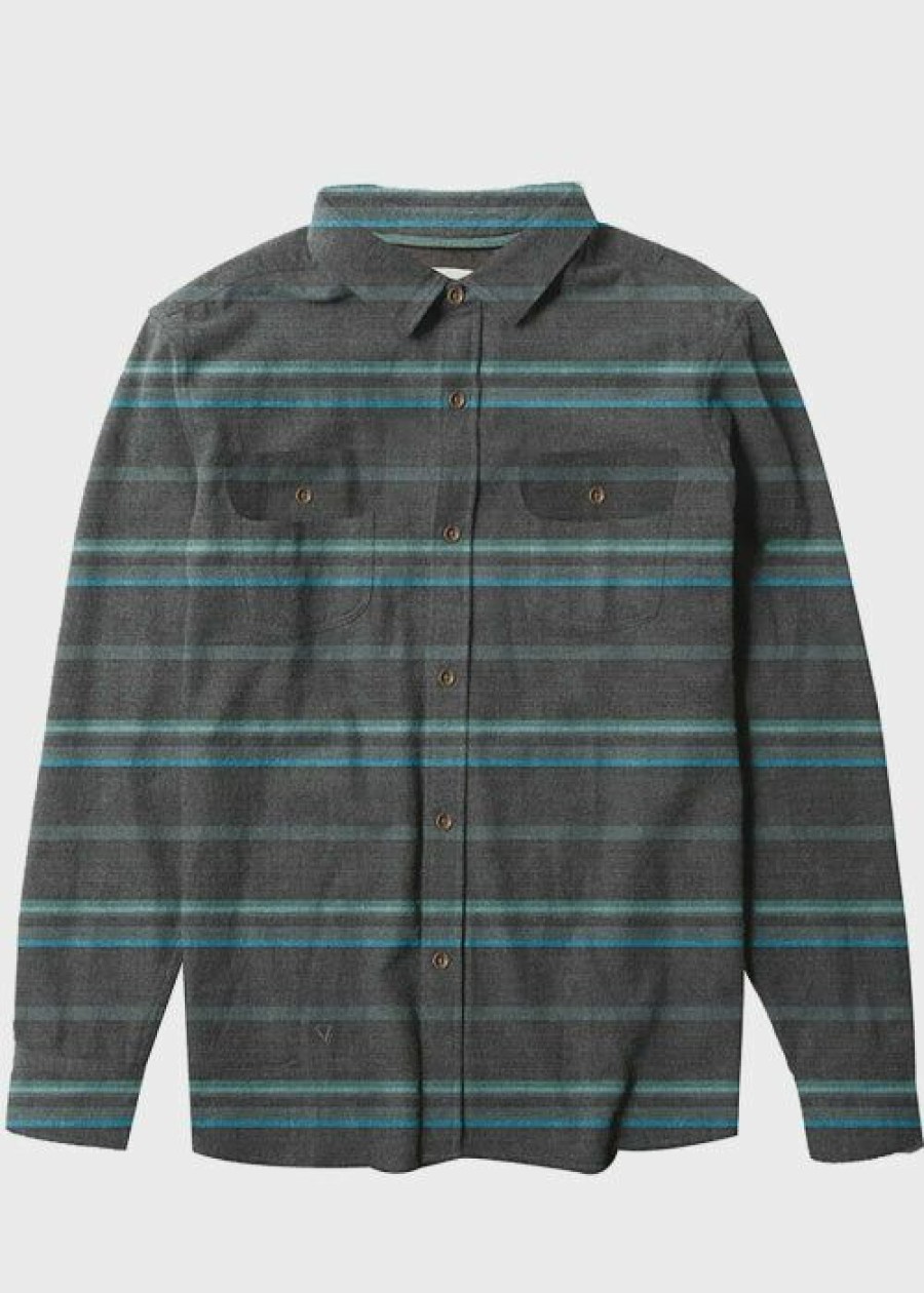 Best * Vissla Central Coast Long Sleeve Flannel ( ) Classical Black