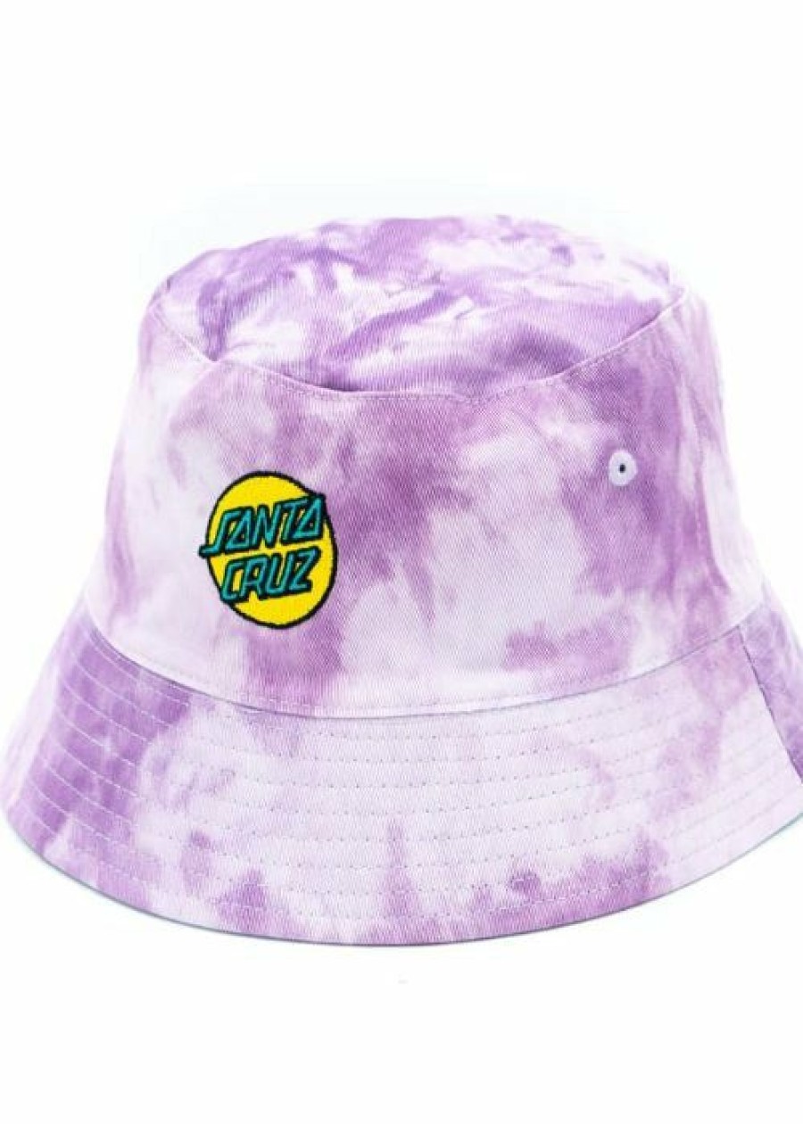 Best * Santa Cruz Other Dot Bucket Hat Girls Fire Sale Aqua Tie Dye