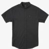 Best * Rvca Thatll Do Stretch Short Sleeve Shirt Cheaper Black