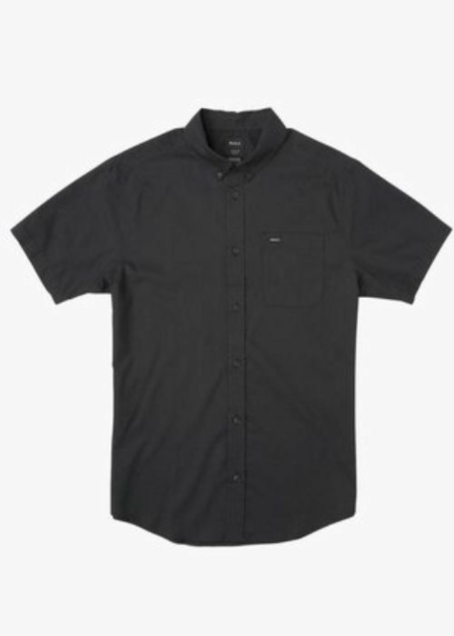 Best * Rvca Thatll Do Stretch Short Sleeve Shirt Cheaper Black