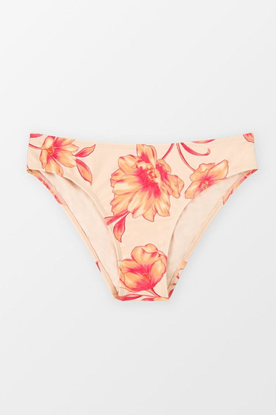 Hot * Retro Flowers Standard Rise Hipster Bikini Bottoms Best Sale