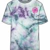 New * Santa Cruz Ringed Dot Mono Tie Dye Tee Flash Sale Blue Tie Dye