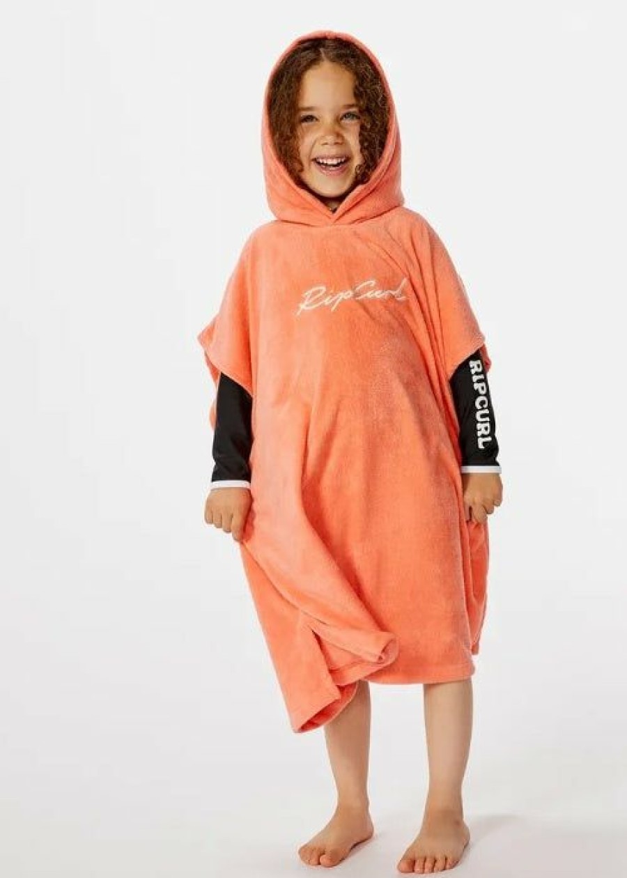 Online * Rip Curl Script Hooded Towel Cheap Salmon