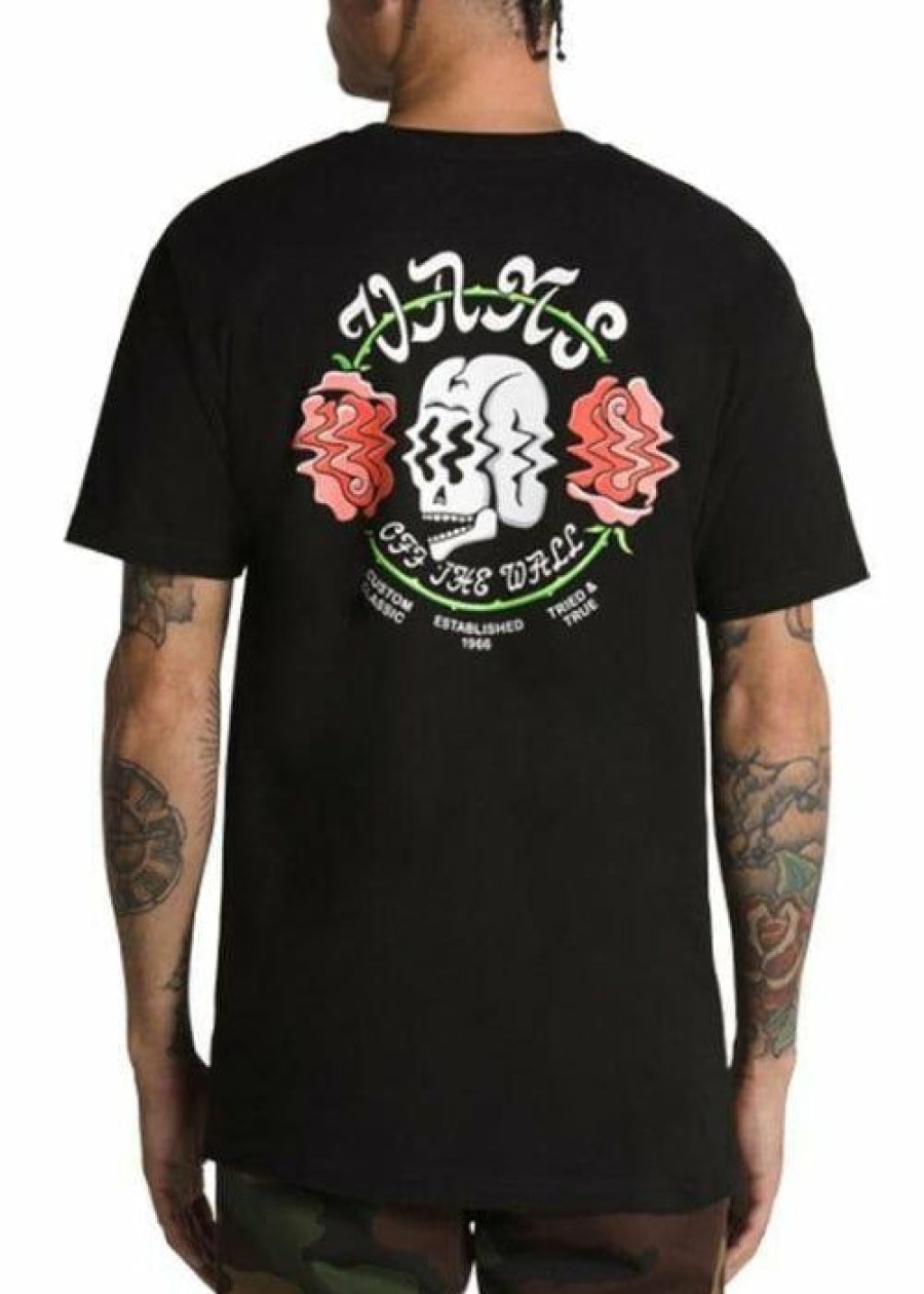 Wholesale * Vans Shaken Skulls Short Sleeve Tee Discount Store Black