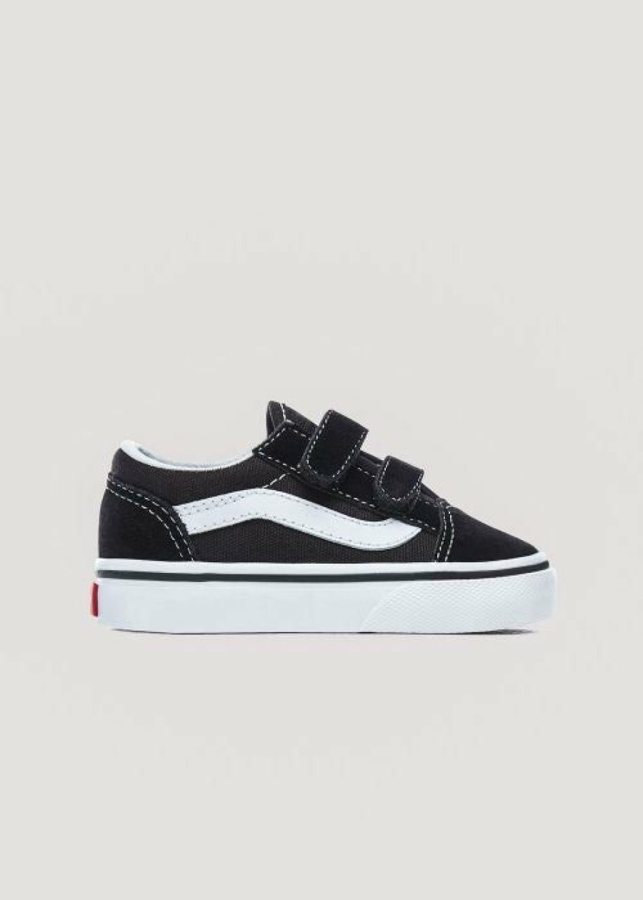 Online * Vans Old Skool V Toddler Shoe Best Sale Black