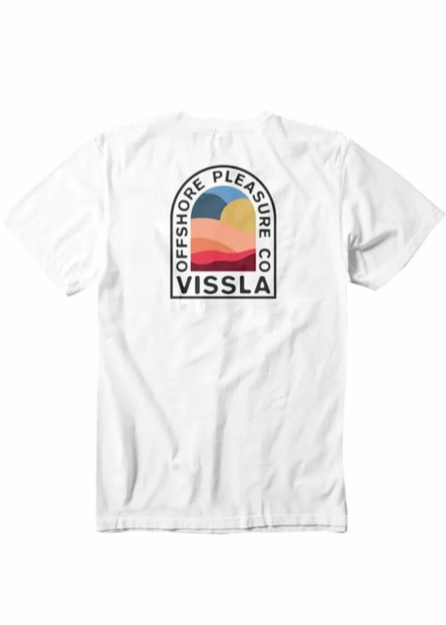 New * Vissla Offshore Pleasure Organic Tee Sales White