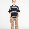 Clearance * Volcom Warsaw Crew Short Sleeve (Boys) Sales Navy