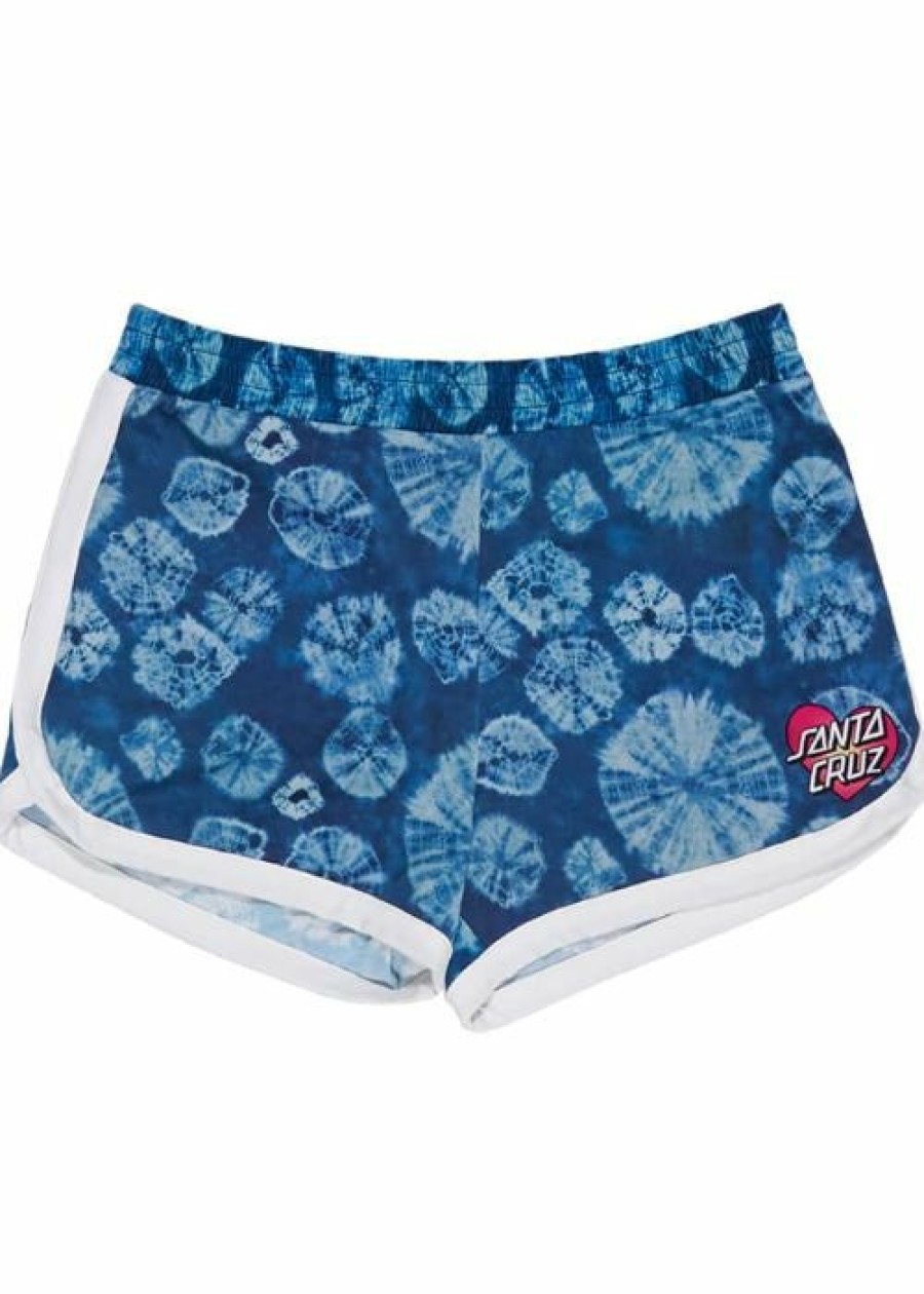 Clearance * Santa Cruz Gradient Heart Dot Boardshort Girls Limit Offer Navy Tie Dye