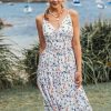 Wholesale * Ansley Butterfly Print Ruffled Maxi Dress Flash Sale