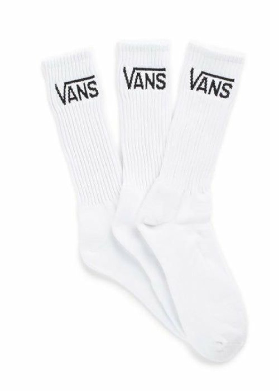 Online * Vans Classic Crew Socks 3 Pack Cheap White